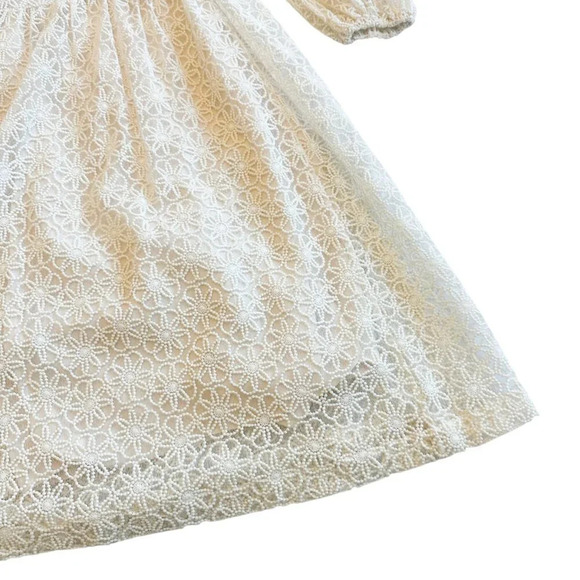 Modcloth Magic in the Air Wrap Dress Ivory Floral Lace w/ Liner Size Small NWT - Picture 11 of 14
